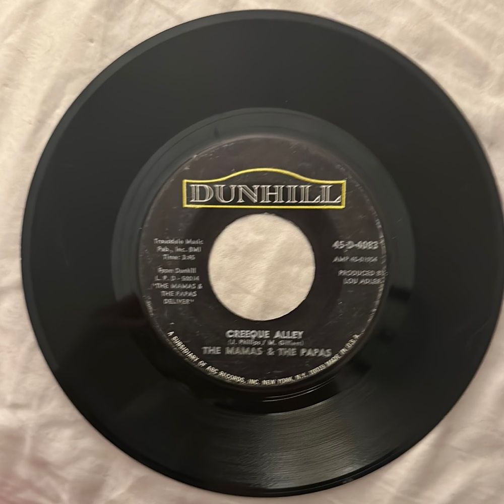 Dunhill Black Vinyl Record